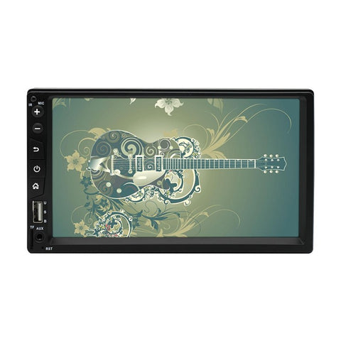 7701B-3 7-inch MP5 Carplayer with 12 Light Camera / Steering Wheel Controller, Auto Car Center Console Video Recorder