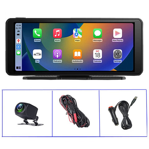 W510-2 6.86-inch HD Display Portable Car Player with AHD Camera Car Reversing Camera Monitor Support Bluetooth, FM