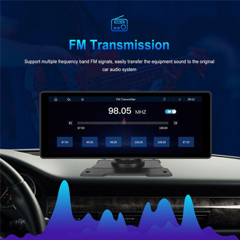 W510-2 6.86-inch HD Display Portable Car Player with AHD Camera Car Reversing Camera Monitor Support Bluetooth, FM