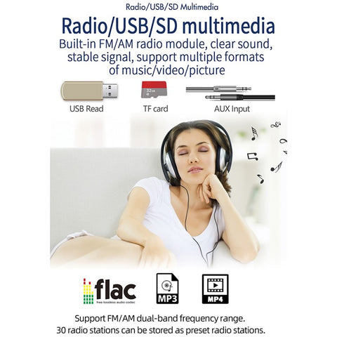 T100C Car Stereo Radio 7'' HD Manually Retractable Screen Car MP5 Player Support Bluetooth-compatible FM Radio Mirror Link