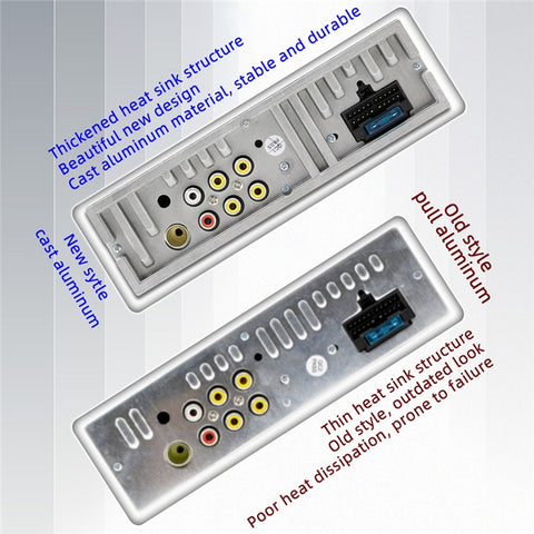 T100C Car Stereo Radio 7'' HD Manually Retractable Screen Car MP5 Player Support Bluetooth-compatible FM Radio Mirror Link