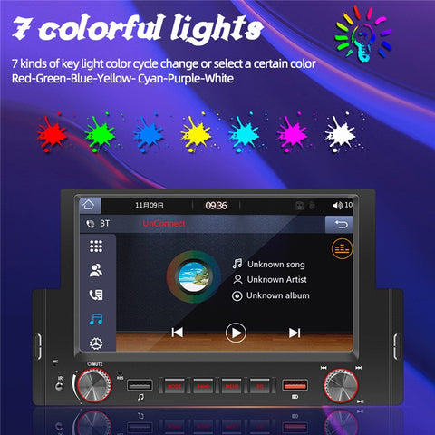 F170C 6-inch Car Play Bluetooth-compatible Car MP5 Player with Dual USB Car FM Radio