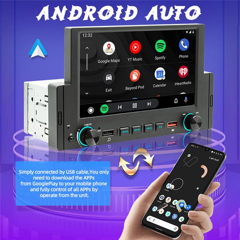 F170C 6-inch Car Play Bluetooth-compatible Car MP5 Player with Dual USB Car FM Radio