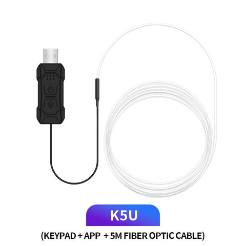 K5U 5m K-Series Car Ambient Lighting Flexible Fiber Optic RGB LED Strip Light Atmosphere Lamp Support APP Control