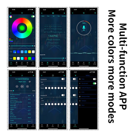 S3U 3m S-Series Fiber Optic Flexible Neon Light Strip Sound-activated Car Interior USB Atmosphere Lamp