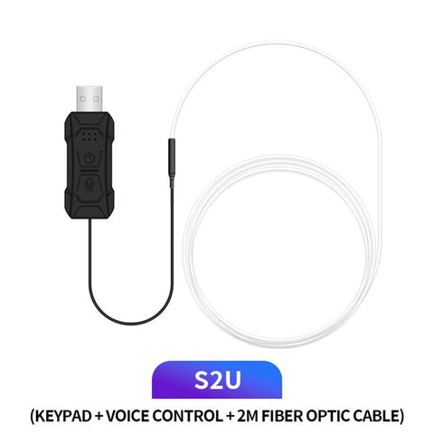 S2U 2m S-Series Energy Saving LED Light Strip Fiber Optic Flexible Neon Atmosphere Lamp Car Interior Decor