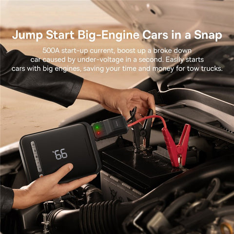 BASEUS Super Energy 2-in-1 Jump Starter Air Pump 1000A Car Emergency Starter Power Bank with LED Light