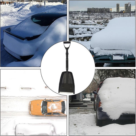 Extendable Detachable Car Snow Shovel Plastic + Aluminum Blade Winter Snow Ice Removal Tool