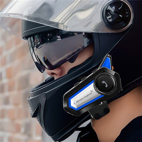 BT31 Motorcycle Helmet Bluetooth-compatible Headset Walkie-Talkie Waterproof Bike Wireless Headset with Microphone