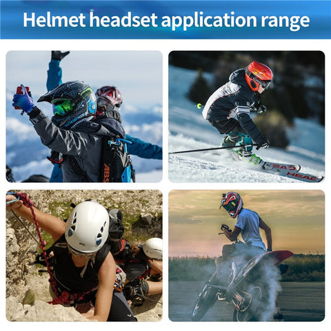 BT31 Motorcycle Helmet Bluetooth-compatible Headset Walkie-Talkie Waterproof Bike Wireless Headset with Microphone