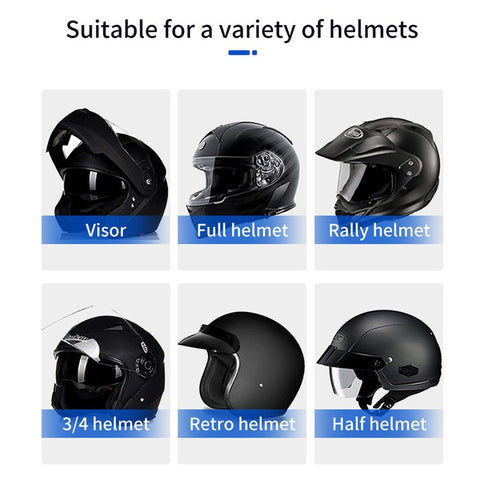 BT31 Motorcycle Helmet Bluetooth-compatible Headset Walkie-Talkie Waterproof Bike Wireless Headset with Microphone
