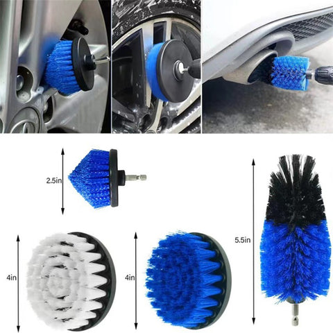 32Pcs / Set Car Cleaning Kit Car Interior Washing Tool Set Drill Brush Attachment Gifts for Cleaning Wheels, Interior, Exterior