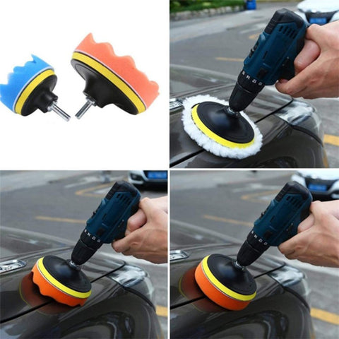 35Pcs / Set Car Cleaning Tools Air Outlet Brush Vehicle Washing Nozzle Detailing Brushes Sponge Pads Kit