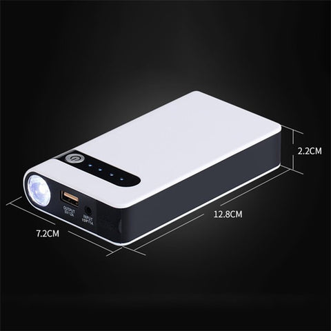 XLJ03 12V Car Emergency Starter Cell Phone Battery Charger Portable 12000mAh Power Bank with Flashlight, (EU Plug)