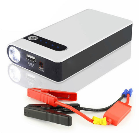 XLJ03 12V Car Emergency Starter with Car Charger, Cell Phone Power Bank 12000mAh Portable Battery Pack (EU Plug)