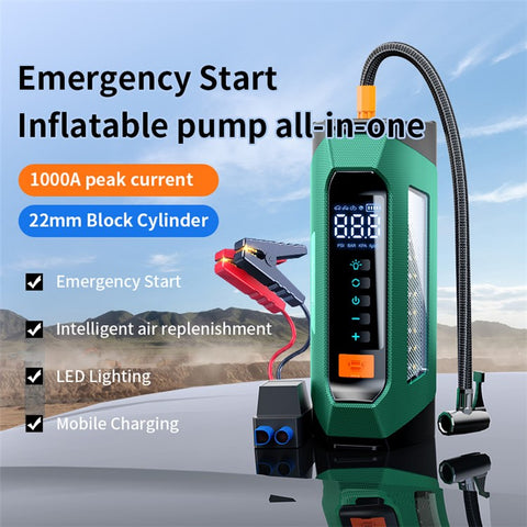 PS-219 All-in-One Emergency Start 6000mAh Battery Power Supply Vehicle Air Pump