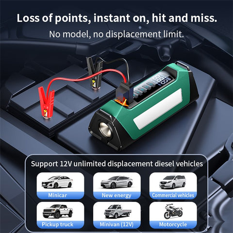 PS-219 All-in-One Emergency Start 6000mAh Battery Power Supply Vehicle Air Pump