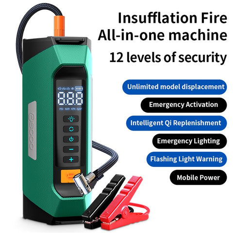 PS-219 All-in-One Emergency Start 6000mAh Battery Power Supply Vehicle Air Pump