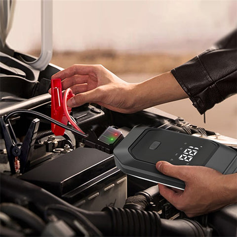 JP01 12V 8000mAh Car Emergency Jump Starter with LED Light, Power Band Function