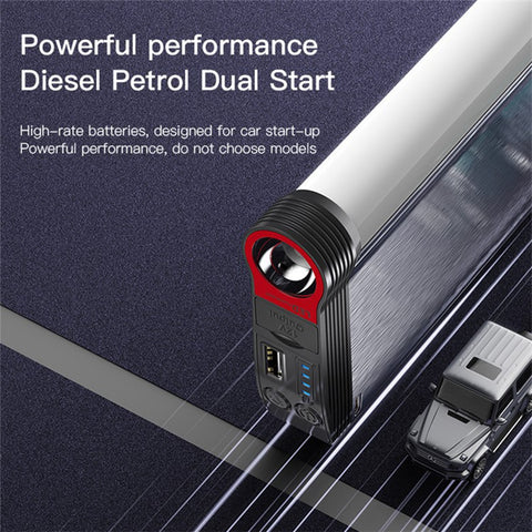 YESIDO YP36 Car Battery Jump Starter 10000mAh Portable Charger with Light Function