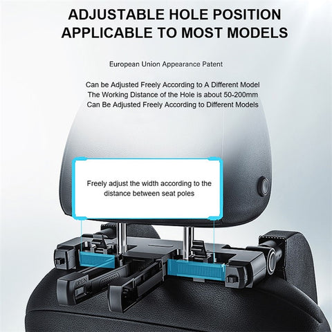 WAY TO GROW Memory Foam Car Headrest Pillow Sleeping Head and Neck Support with Phone Holder for Kids Adults Travel