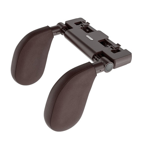 WAY TO GROW Memory Foam Car Headrest Pillow Sleeping Head and Neck Support with Phone Holder for Kids Adults Travel