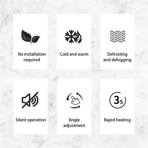 8215 12V Car Heating Cooling Fan Car Windshield Defrosting Heater Vehicle Interior Heating Device