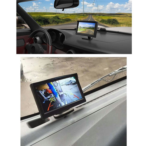 RH-502 5'' LCD Display Screen Car Parking Reverse System 4-LED Camera with Video Line