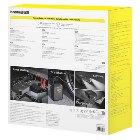 BASEUS Super Energy Series 4-in-1 Car Jump Starter 1200A Emergency Power Supply