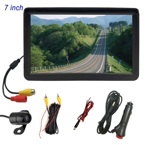 RH-702B Large 7'' LCD Display Monitor 12V 24V Car Parking Reversing Butterfly-shaped Rear Camera Kit