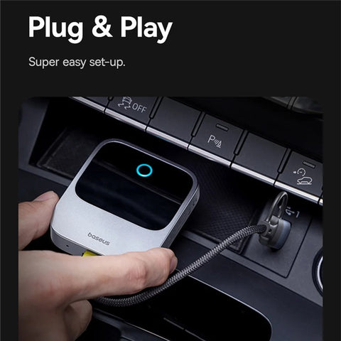 BASEUS Safe Journey Series Wired to Wireless Carplay Adapter with USB-C + US