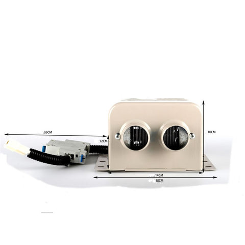 12V 600W Dual Hole Car Heater Window Defrosting Defogging Vehicle Interior PTC Heater