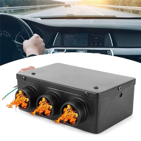 Three Hole Car Water Heater Window Defrosting Defogging Vehicle Interior Heater
