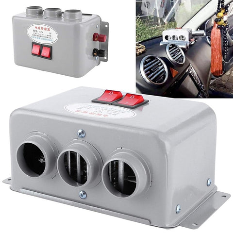 Three Hole Car Water Heater Window Defrosting Defogging Vehicle Heating Fan