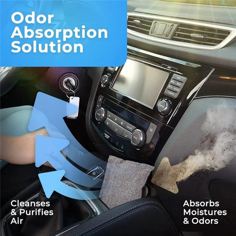 Activated Carbon Bag Car Home Dehumidification Odor Formaldehyde Removal Linen Bamboo Charcoal Bag