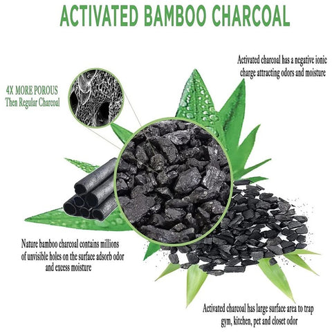 Activated Carbon Bag Car Home Dehumidification Odor Formaldehyde Removal Linen Bamboo Charcoal Bag