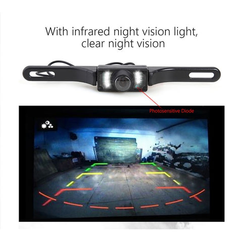 RH-511 Rear View Backup Car Camera Waterproof 5" LCD Video Display Screen Monitor Parking and Reverse Assist Safety System Kit for Vehicles