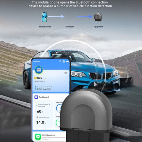 B25 ELM327 OBD Car Fault Scanner Bluetooth-compatible Vehicle Code Scan Diagnostic Tool