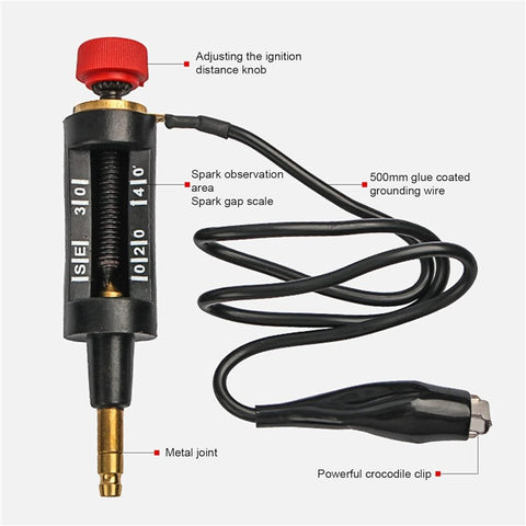 Spark Plug Tester Car Motorcycle Ignition System Small Engine Diagnostic Tool