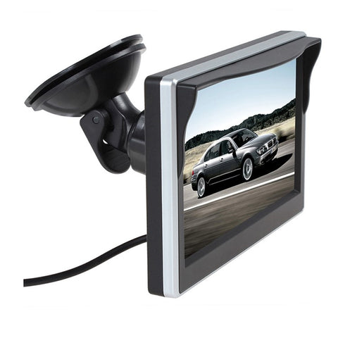 RH-507 5'' LCD Display Monitor Car Parking Reverse Waterproof Butterfly-shaped Rear Camera with Power Supply Cable and Video Line