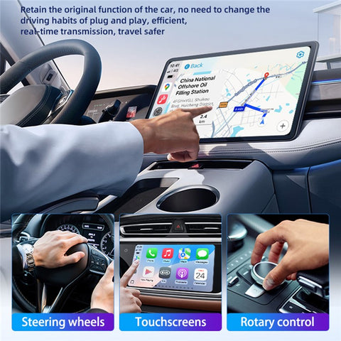 CARLINKIT Mini SE Pro Wireless CarPlay Android Auto Car Upgrade USB-A  /  Type-C Dual Port Adapter