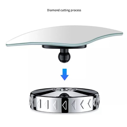 2Pcs Car Rearview Mirror Blind Spot Auxiliary 360 Degree Wide Angle Frameless HD Reflector