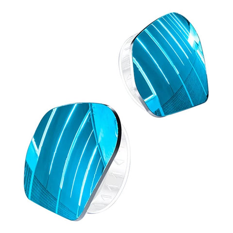 2Pcs Car Rearview Mirror Blind Spot Auxiliary 360 Degree Wide Angle Frameless HD Reflector