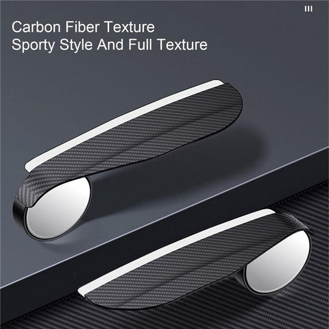 2Pcs Car Blind Spot Mirror 360 Degree Adjustable Rear View Mirror with Rain Shield