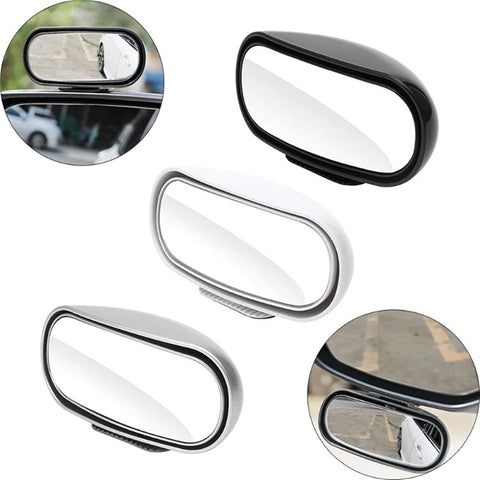 Car Rear View Mirror 360-Degree Rotatable Wide Angle Blind Spot Mirror Auxiliary Parking Aid