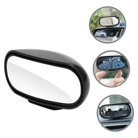 Car Rear View Mirror 360-Degree Rotatable Wide Angle Blind Spot Mirror Auxiliary Parking Aid