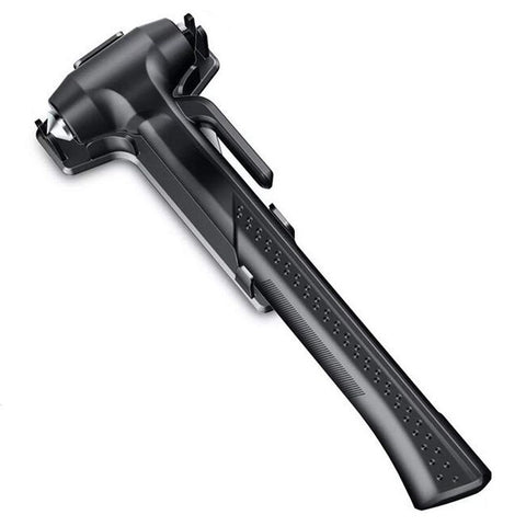 Car Safety Hammer with Seat Belt Cutter Window Breaker Long Handle Emergency Escape Tool