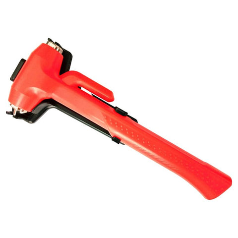 Car Safety Hammer with Seat Belt Cutter Window Breaker Long Handle Emergency Escape Tool