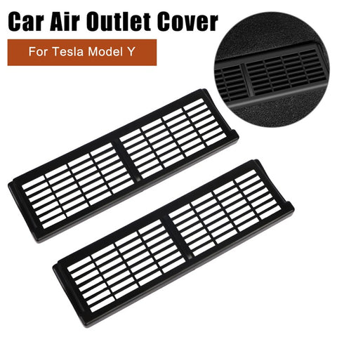 2Pcs / Set For Tesla Model Y Under Seat Air Vent Cover Plastic Air Outlet Grille Protect Cover
