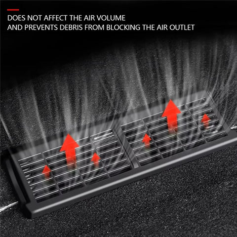 2Pcs / Set For Tesla Model Y Under Seat Air Vent Cover Plastic Air Outlet Grille Protect Cover